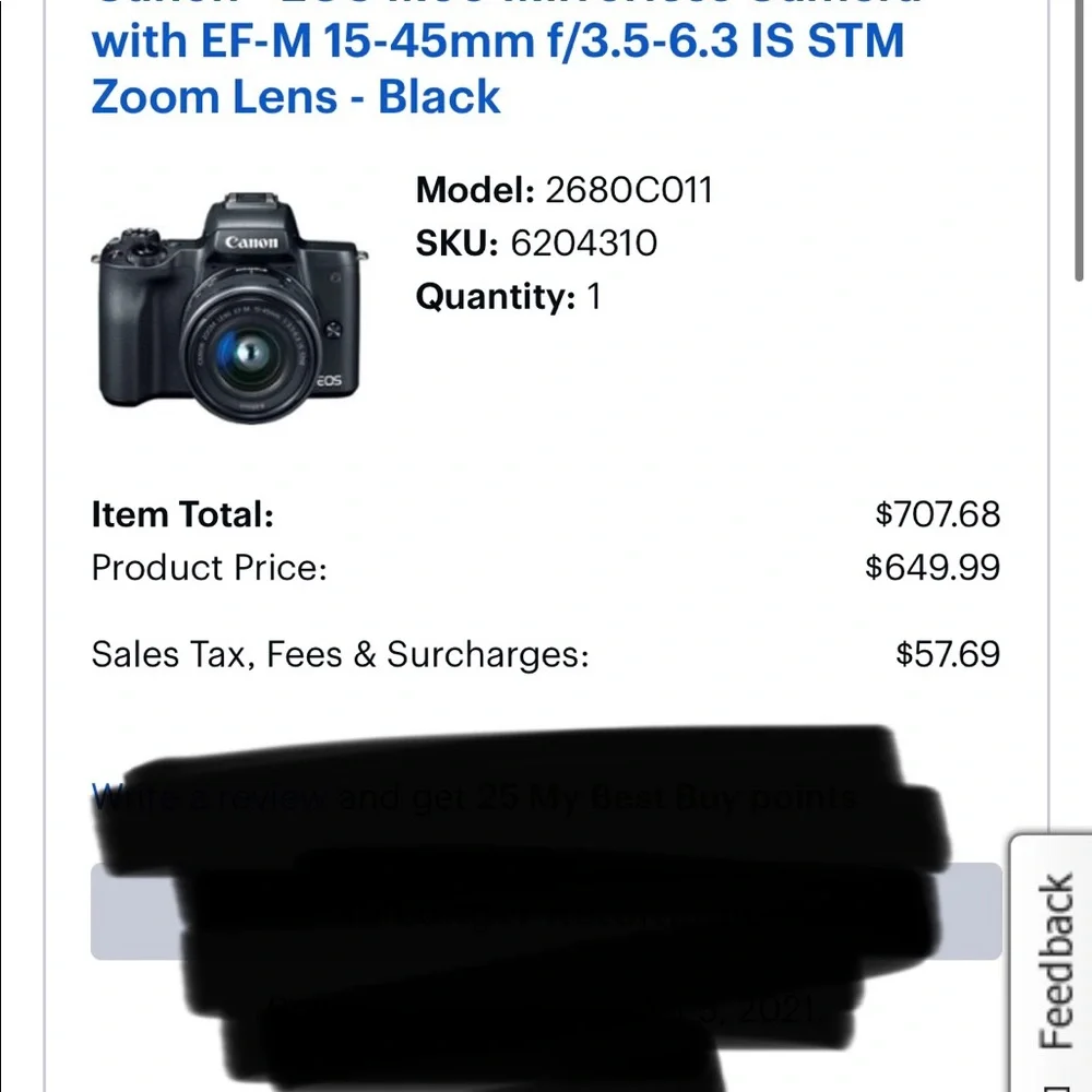 Brand New, Never Used Canon EOS M50